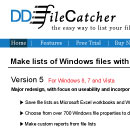 DDFilecatcher website and template design